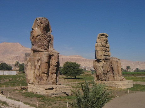 Egypt-Luxor-Clossuim of Memnon